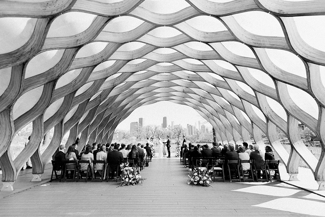 wedding ceremony lincoln park zoo honeycomb